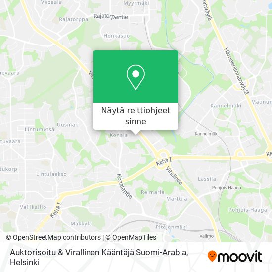 Auktorisoitu & Virallinen Kääntäjä Suomi-Arabia kartta