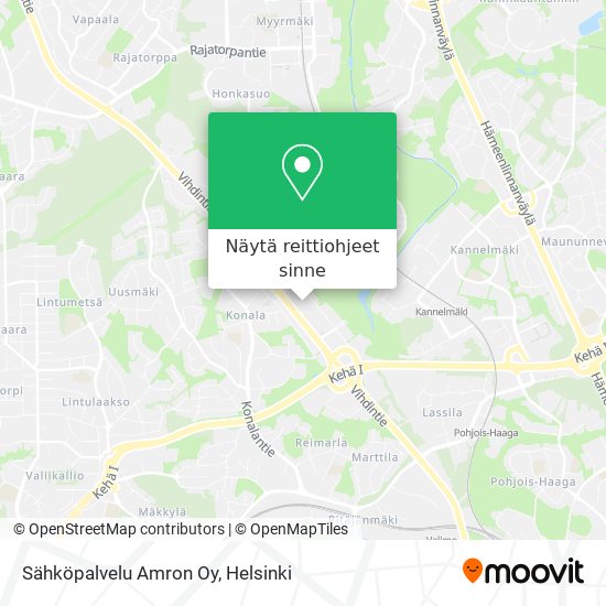 Sähköpalvelu Amron Oy kartta