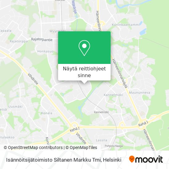 Isännöitsijätoimisto Siltanen Markku Tmi kartta