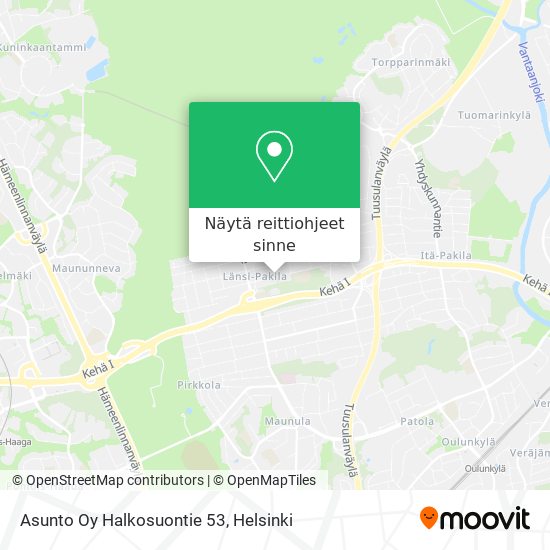 Asunto Oy Halkosuontie 53 kartta