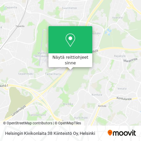 Helsingin Kivikonlaita 38 Kiinteistö Oy kartta