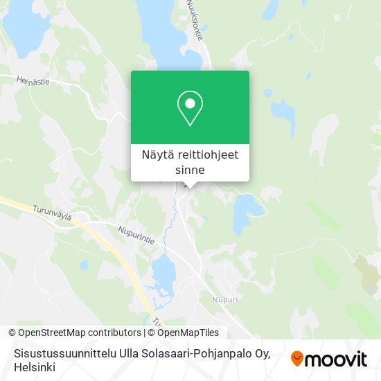 Sisustussuunnittelu Ulla Solasaari-Pohjanpalo Oy kartta