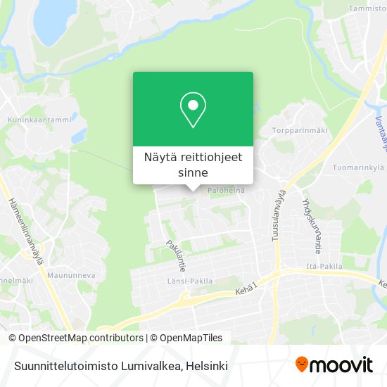 Suunnittelutoimisto Lumivalkea kartta