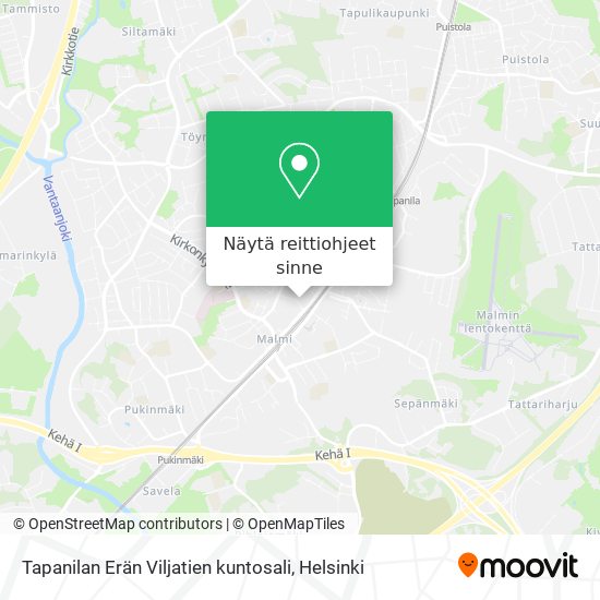 Tapanilan Erän Viljatien kuntosali kartta