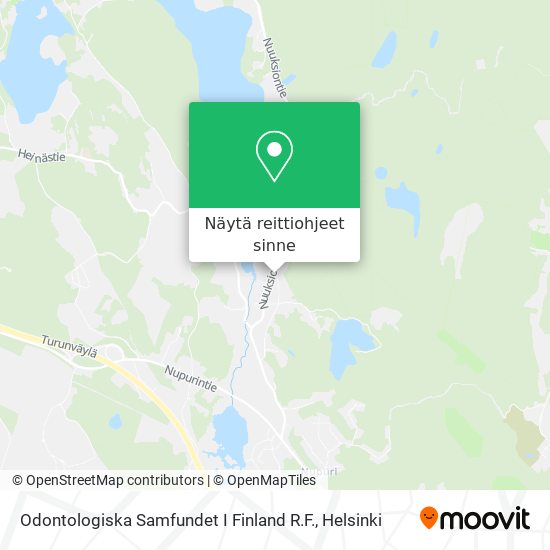 Odontologiska Samfundet I Finland R.F. kartta