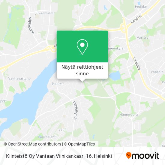 Kiinteistö Oy Vantaan Viinikankaari 16 kartta