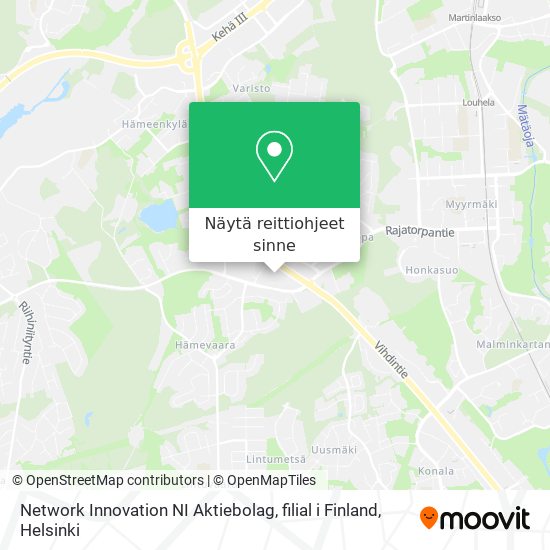 Network Innovation NI Aktiebolag, filial i Finland kartta