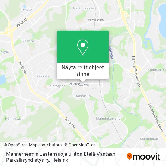Mannerheimin Lastensuojeluliiton Etelä-Vantaan Paikallisyhdistys ry kartta