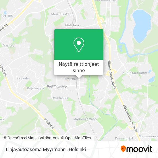 Linja-autoasema Myyrmanni kartta