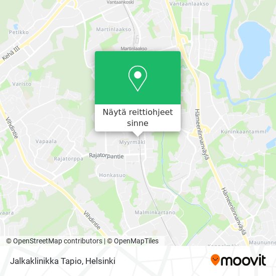 Jalkaklinikka Tapio kartta