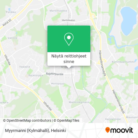 Myyrmanni (Kylmähalli) kartta