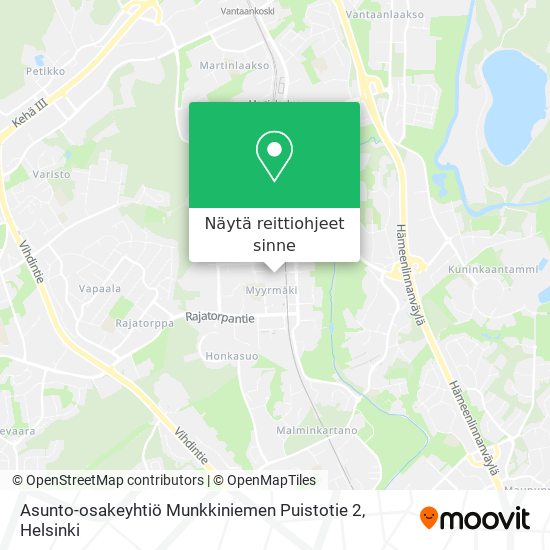 Asunto-osakeyhtiö Munkkiniemen Puistotie 2 kartta