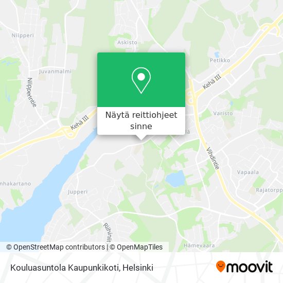 Kouluasuntola Kaupunkikoti kartta