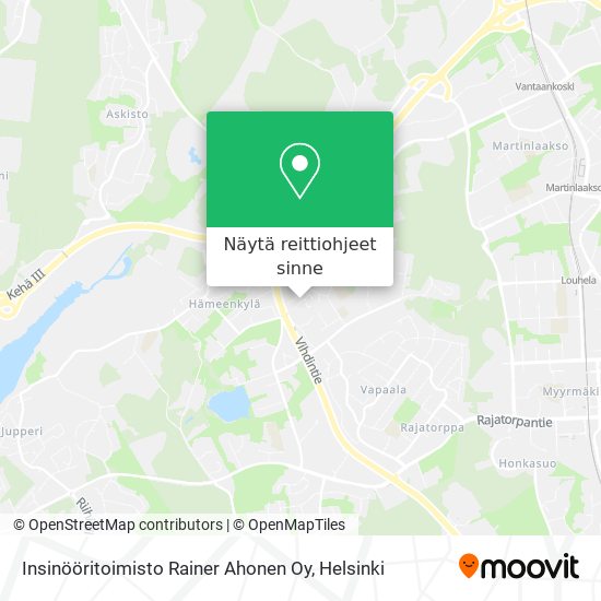 Insinööritoimisto Rainer Ahonen Oy kartta