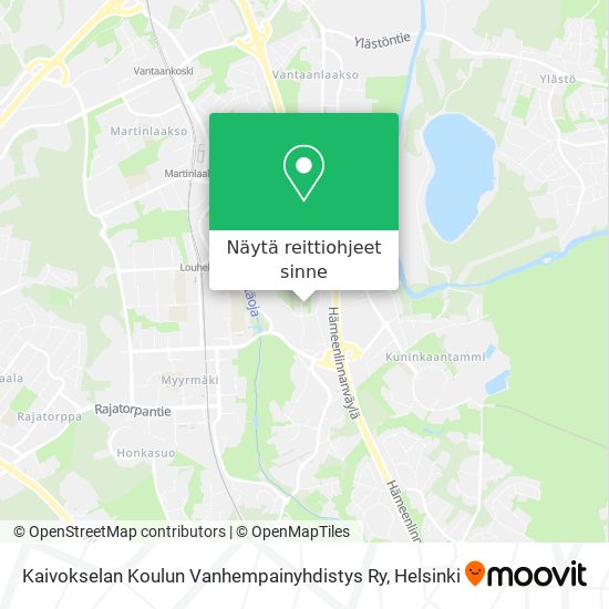 Kaivokselan Koulun Vanhempainyhdistys Ry kartta