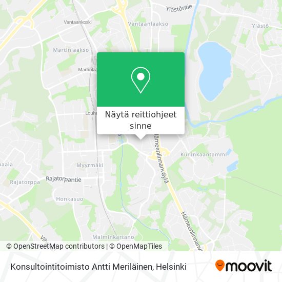 Konsultointitoimisto Antti Meriläinen kartta
