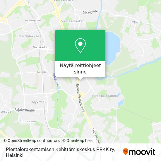 Pientalorakentamisen Kehittämiskeskus PRKK ry kartta