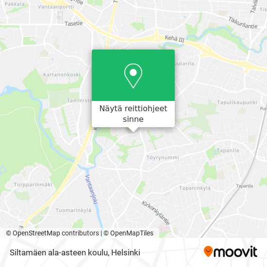 Siltamäen ala-asteen koulu kartta