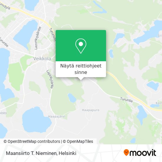 Maansiirto T. Nieminen kartta