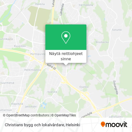 Christians bygg och lokalvårdare kartta