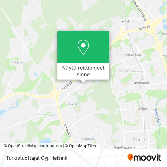 Turkistuottajat Oyj kartta