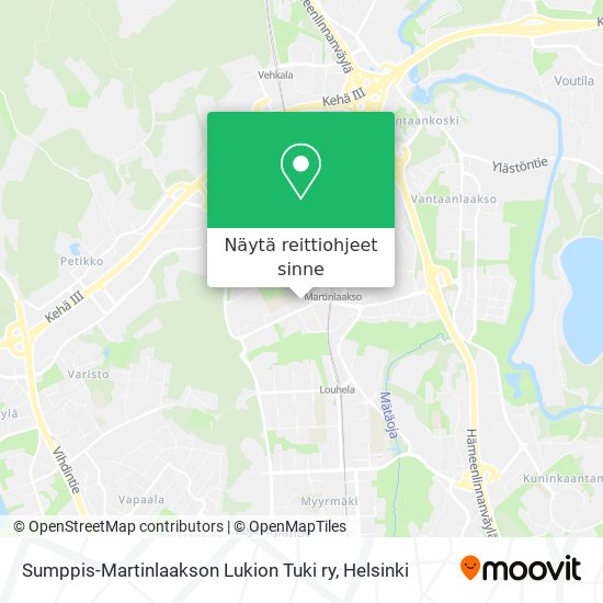 Sumppis-Martinlaakson Lukion Tuki ry kartta