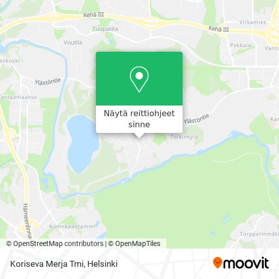 Koriseva Merja Tmi kartta