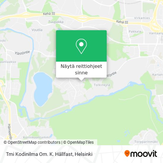 Tmi Kodinilma Om. K. Hållfast kartta