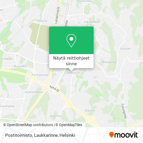 Postitoimisto, Laukkarinne kartta