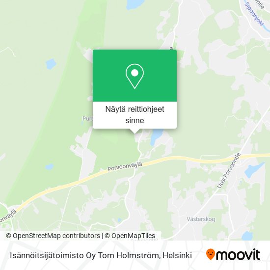 Isännöitsijätoimisto Oy Tom Holmström kartta