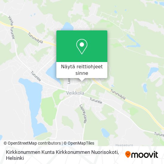 Kirkkonummen Kunta Kirkkonummen Nuorisokoti kartta