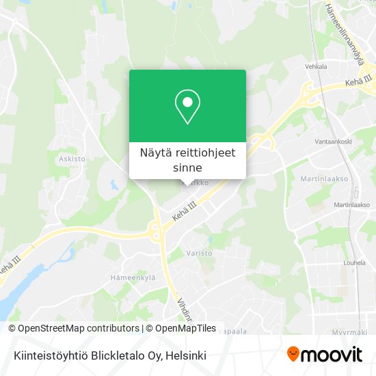 Kiinteistöyhtiö Blickletalo Oy kartta