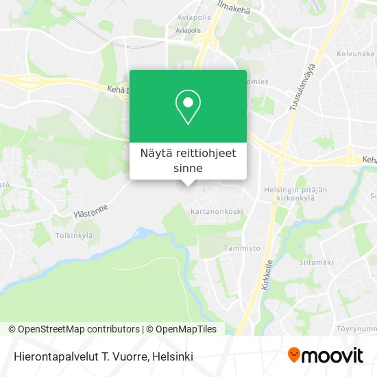 Hierontapalvelut T. Vuorre kartta