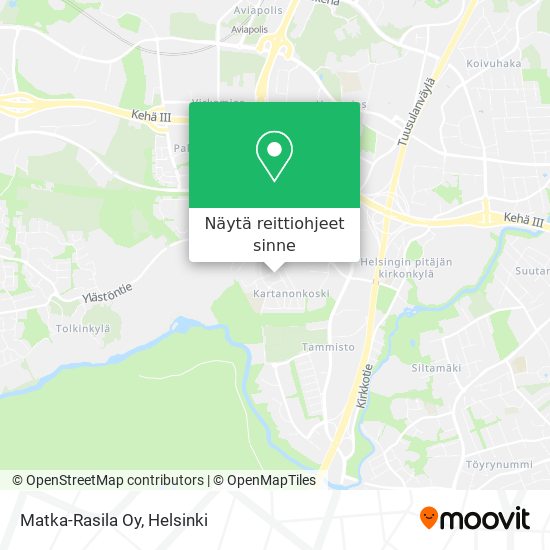 Matka-Rasila Oy kartta