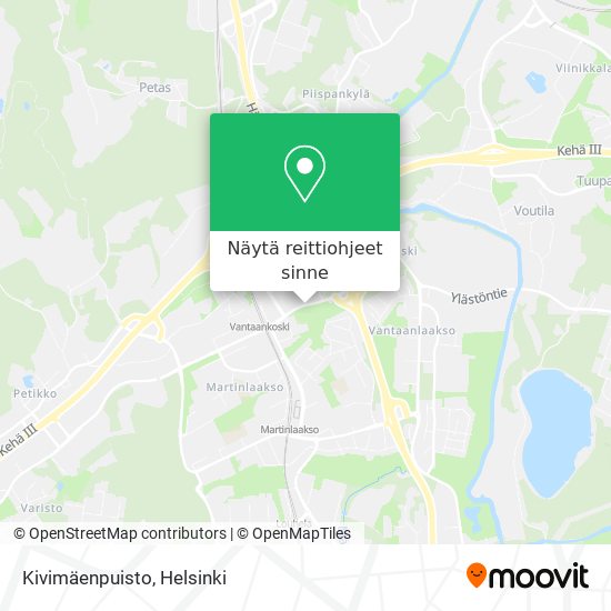 Kivimäenpuisto kartta