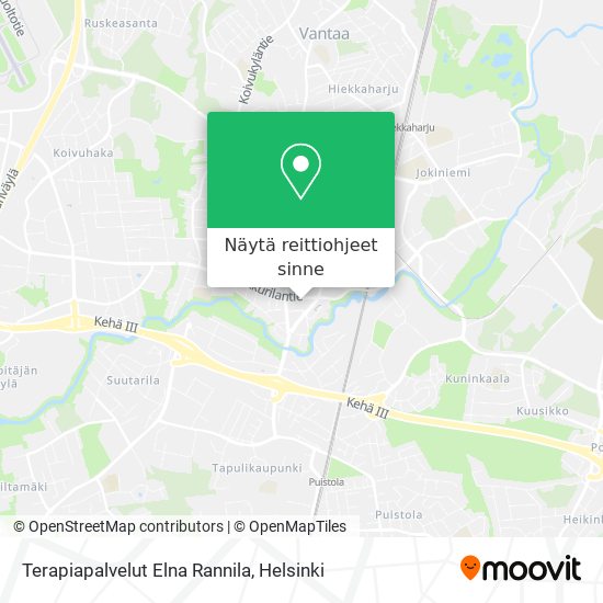 Terapiapalvelut Elna Rannila kartta