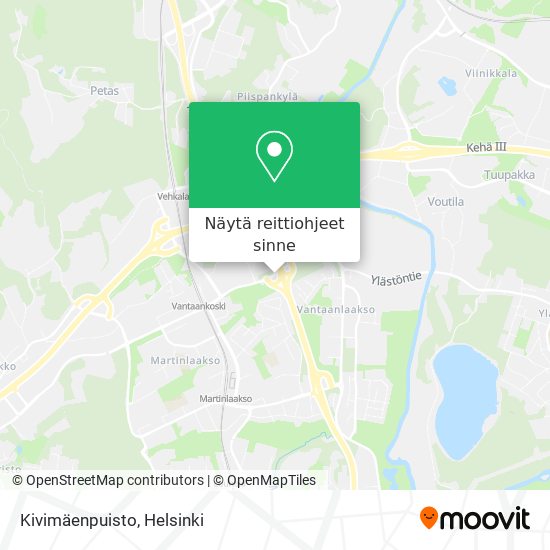 Kivimäenpuisto kartta