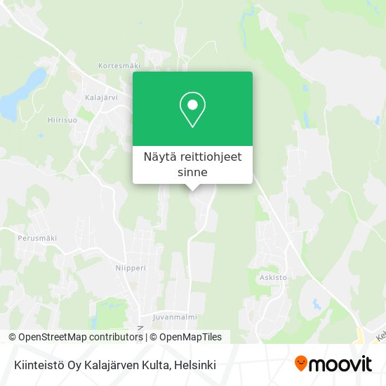 Kiinteistö Oy Kalajärven Kulta kartta