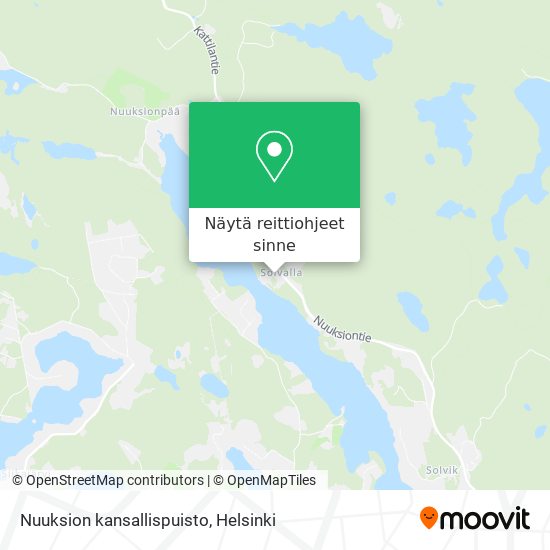 Nuuksion kansallispuisto kartta