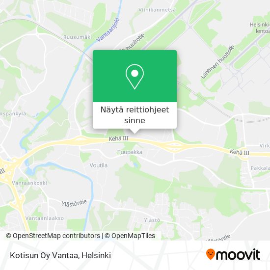 Kotisun Oy Vantaa kartta