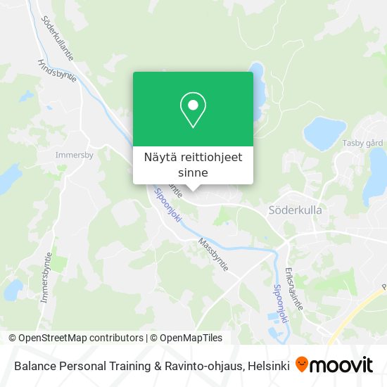 Balance Personal Training & Ravinto-ohjaus kartta