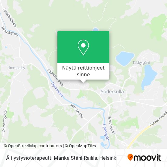 Äitiysfysioterapeutti Marika Ståhl-Railila kartta