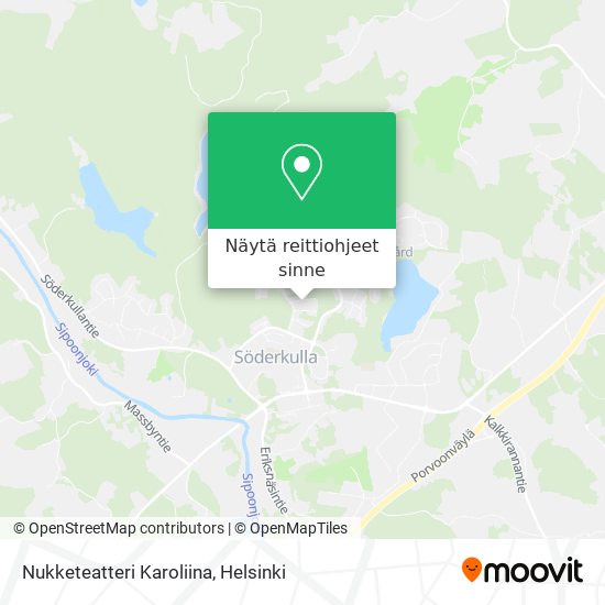 Nukketeatteri Karoliina kartta