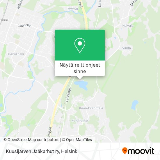 Kuusijärven Jääkarhut ry kartta