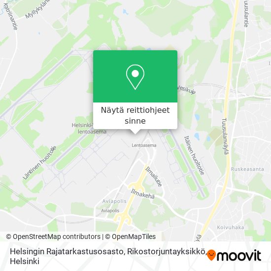 Helsingin Rajatarkastusosasto, Rikostorjuntayksikkö kartta