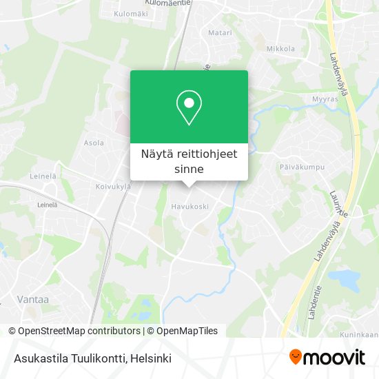 Asukastila Tuulikontti kartta