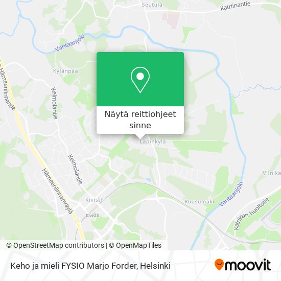 Keho ja mieli FYSIO Marjo Forder kartta
