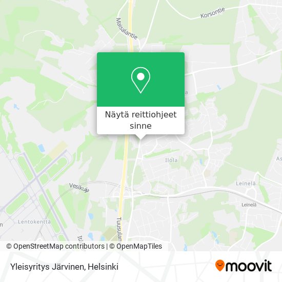 Yleisyritys Järvinen kartta