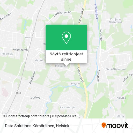 Data Solutions Kämäräinen kartta