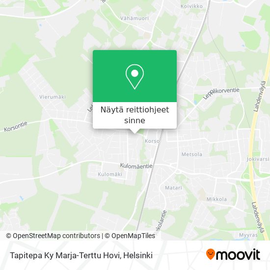 Tapitepa Ky Marja-Terttu Hovi kartta